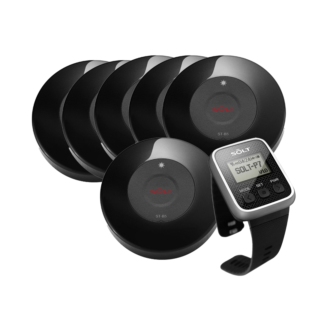 Call Button System, 6 Buttons, 1 Watch