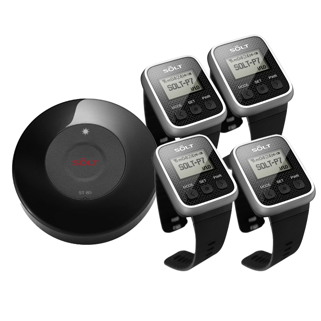Staff Paging 4 Watches & Wireless Call Button