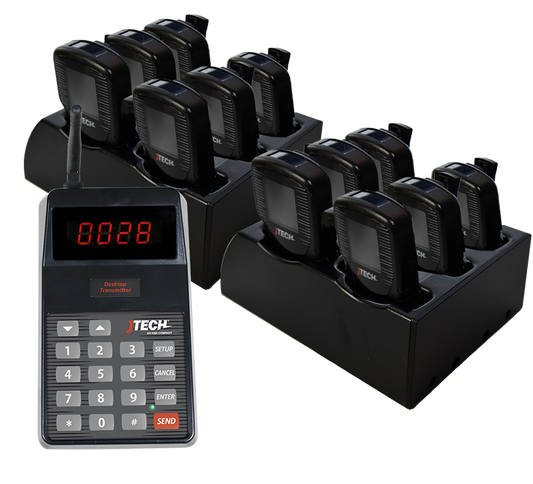 TruckCall Paging System with 12 SmartAlert Pagers